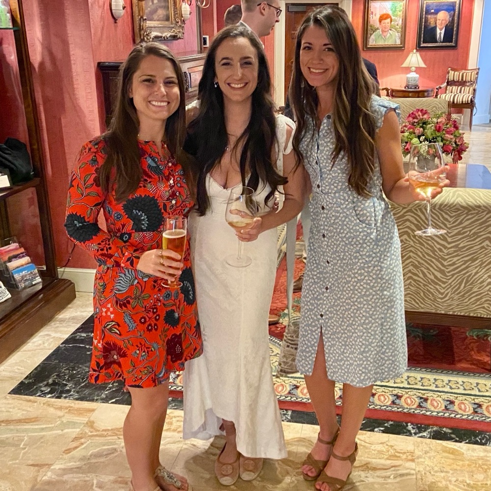 White Tenleigh Midi Dress by MAJORELLE, size small